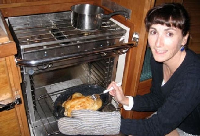 diane cooking onboard