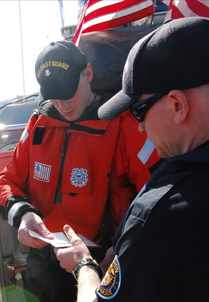Coast Guard patrolling